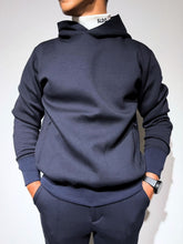 画像をギャラリービューアに読み込む, ライト ダブルニットフーディー/DARK NAVY (UNISEX)
