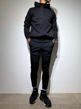 이미지를 갤러리 뷰어에 로드 , ライト ダブルニットフーディー FRONT 3D SHADOW LOGO/BLACK (UNISEX)
