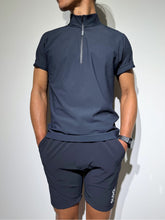 画像をギャラリービューアに読み込む, CODURA(R) NYLON 4WAY STRETCH ハーフパンツ  FRONT BACK ZIP LOGO/DARK NAVY
