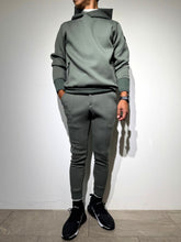 이미지를 갤러리 뷰어에 로드 , ライト ダブルニットフーディー SIDE 3D SHADOW LOGO/OLIVE GREEN (UNISEX)
