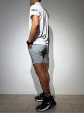이미지를 갤러리 뷰어에 로드 , CODURA(R) NYLON 4WAY STRETCH ハーフパンツ  FRONT BACK ZIP LOGO/ICE GRAY
