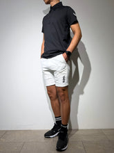 이미지를 갤러리 뷰어에 로드 , CODURA(R) NYLON 4WAY STRETCH ハーフパンツ  FRONT BACK ZIP LOGO/WHITE
