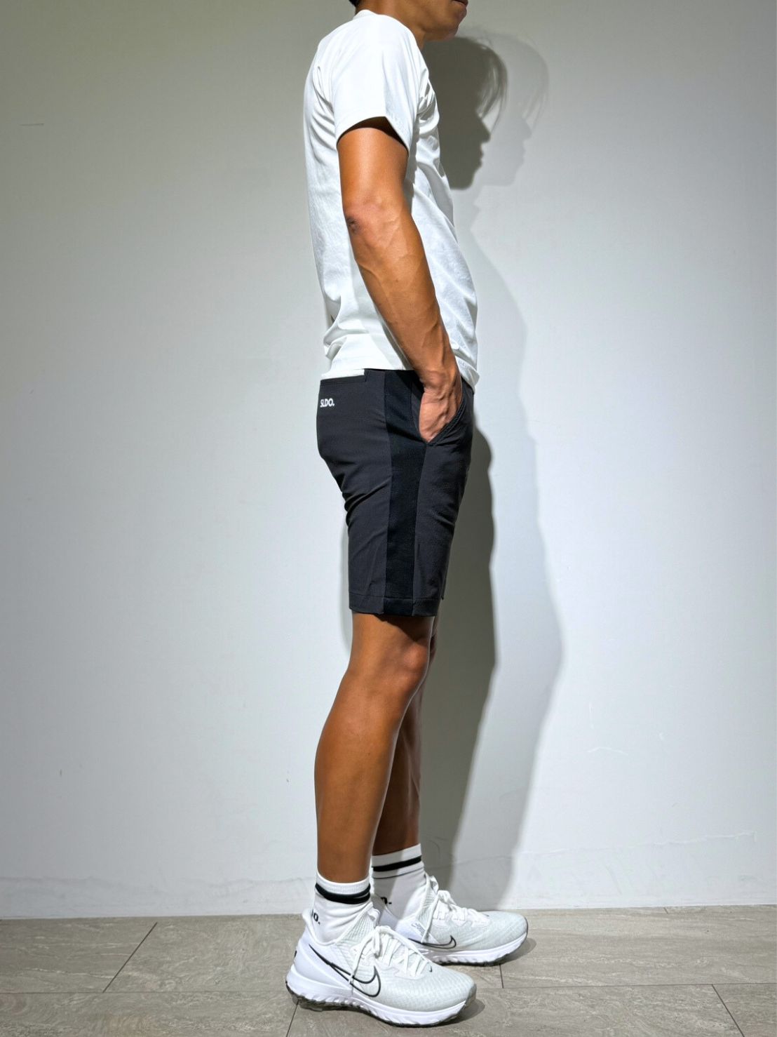 【美品】SLDO. CODURA(R) ストレッチサイド切替ハーフパンツ（XL） CODURA(R) NYLON 4WAY STRETCH サイド切替ハーフパンツ /MATTE