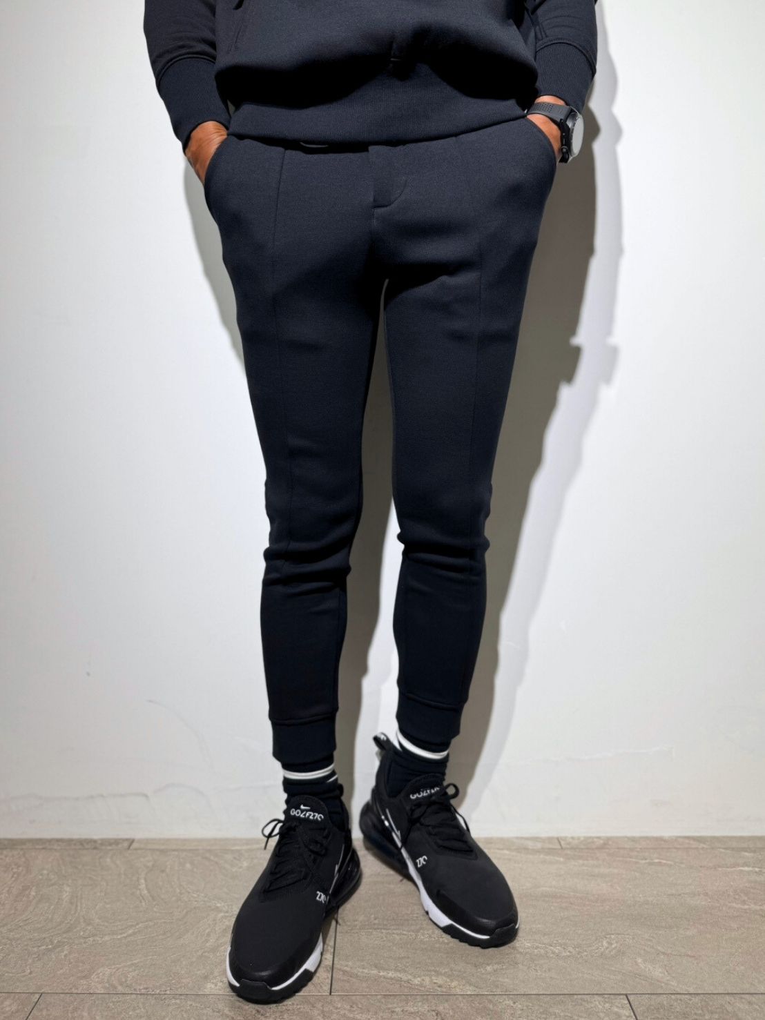 ライト ダブルニット リブパンツ/BLACK (UNISEX) – SLDO.