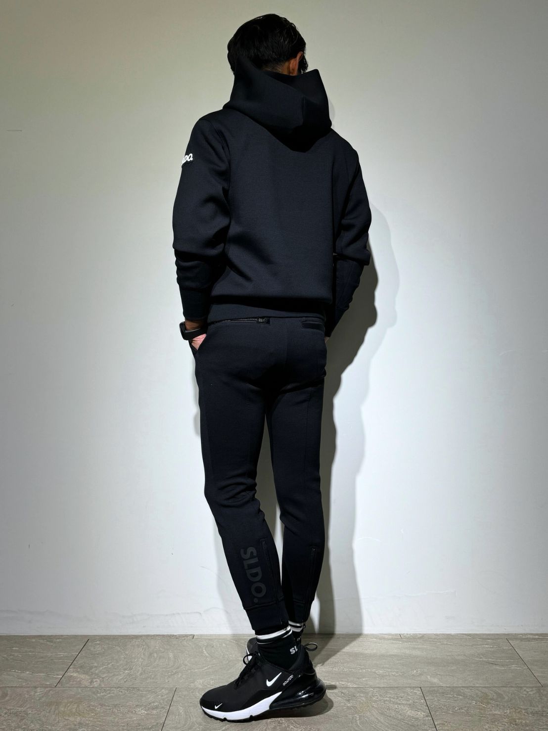 ライト ダブルニットフーディー/BLACK (UNISEX) – SLDO.