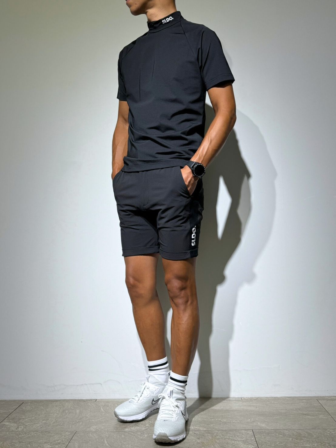 【美品】SLDO. CODURA(R) ストレッチサイド切替ハーフパンツ（XL） CODURA(R) NYLON 4WAY STRETCH サイド切替ハーフパンツ /MATTE