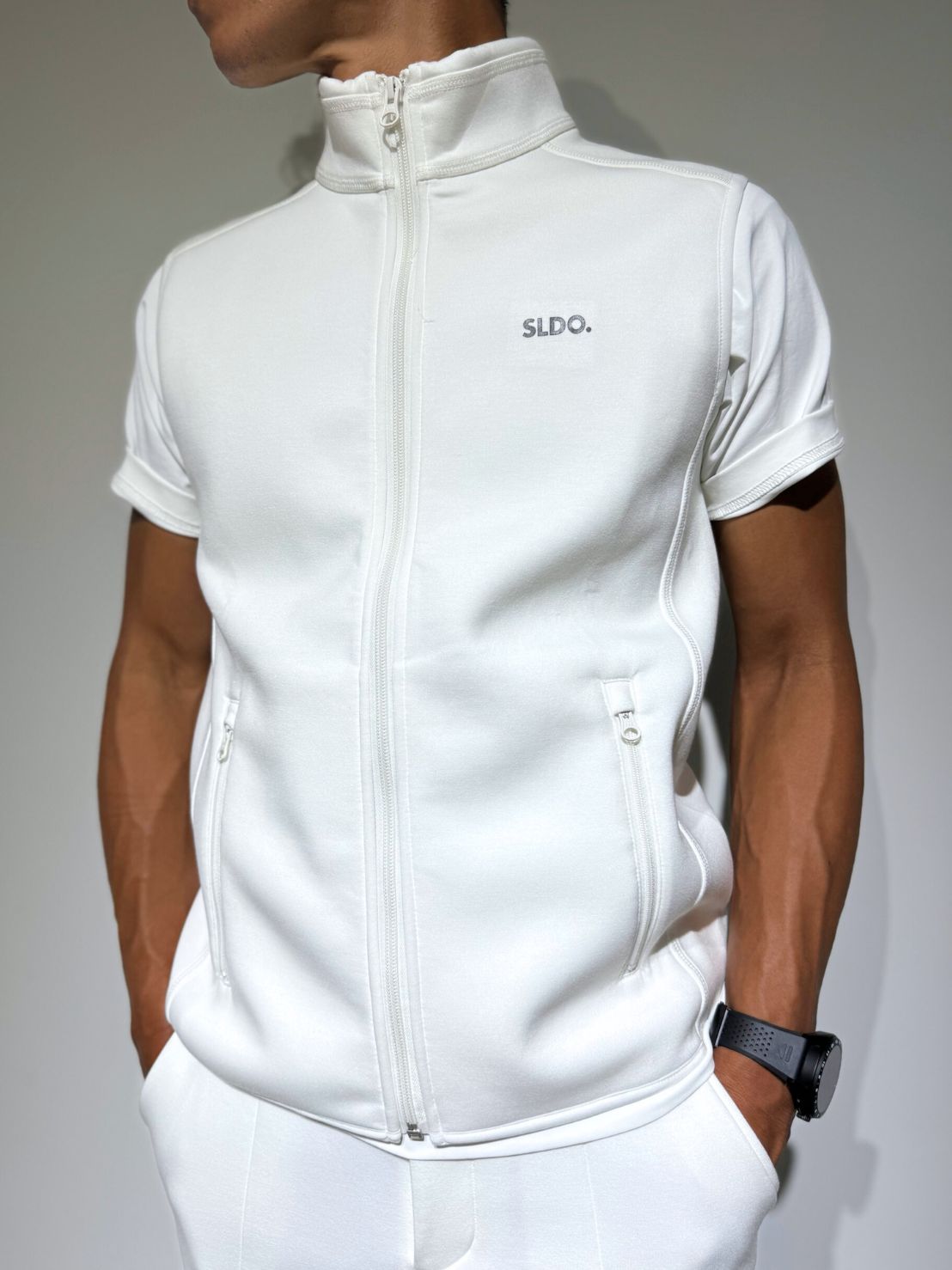 半袖モックネック カットソー MINIMUM LOGO/WHITE – SLDO.