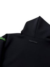 画像をギャラリービューアに読み込む, ライト ダブルニットフーディー/BLACK×NEON GREEN (UNISEX)
