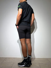 画像をギャラリービューアに読み込む, シェルタリングドライピケ 4WAY STRETCH ハーフパンツ  BACK LOGO/MATTE BLACK
