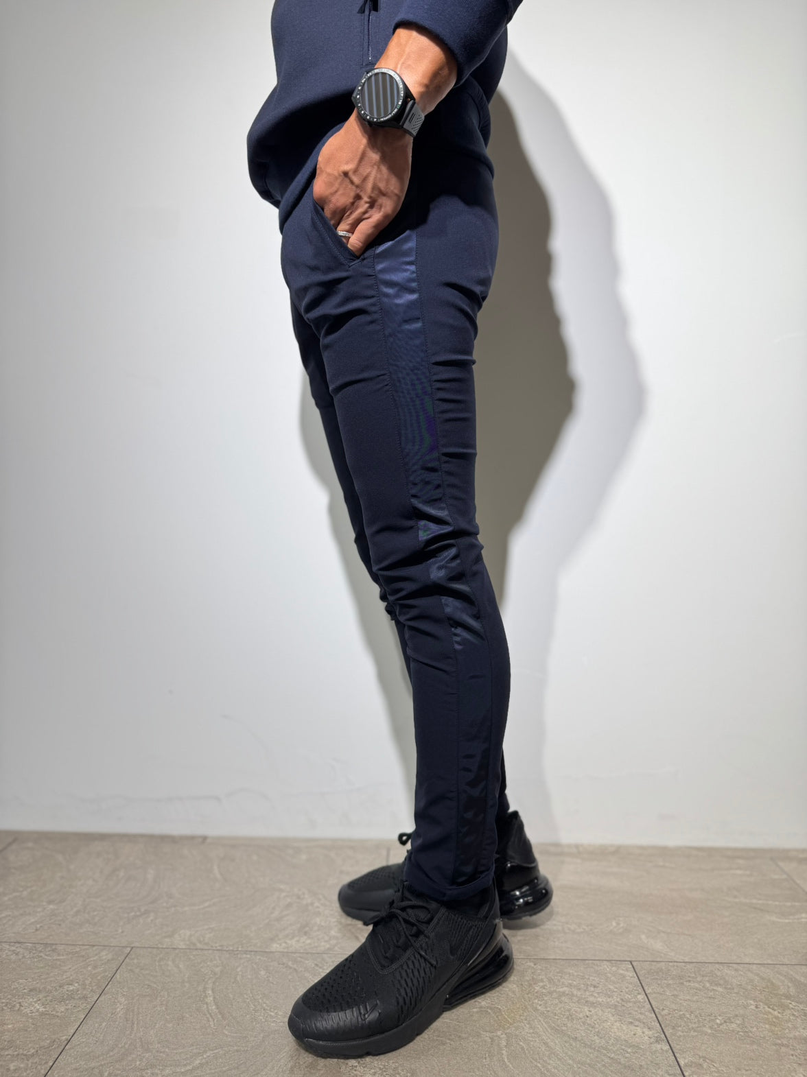 新品SLDO　裏起毛プライムフレックスサテンラインパンツ　NAVY XL 裏起毛プライムフレックス サテンラインパンツ/DARK NAVY – SLDO.