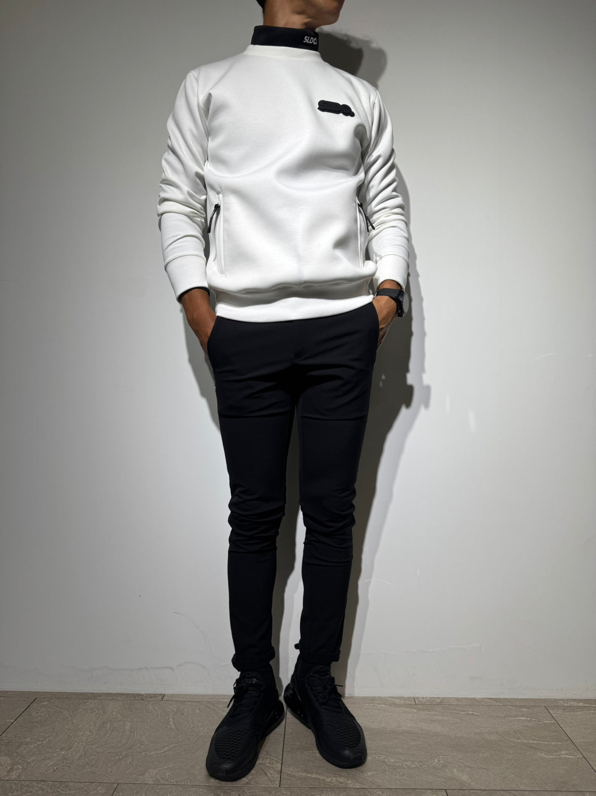 裏起毛プライムフレックス サテンラインパンツ/BLACK – SLDO.