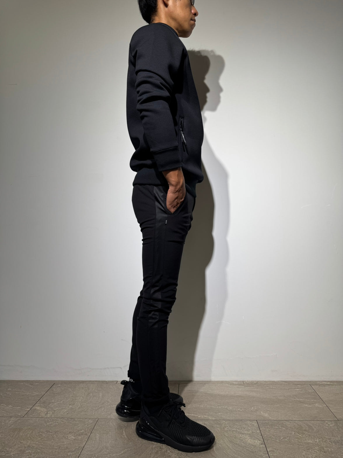 新品SLDO　裏起毛プライムフレックスサテンラインパンツ　NAVY XL 新品SLDO 裏起毛プライムフレックスサテンラインパンツ NAVY XL