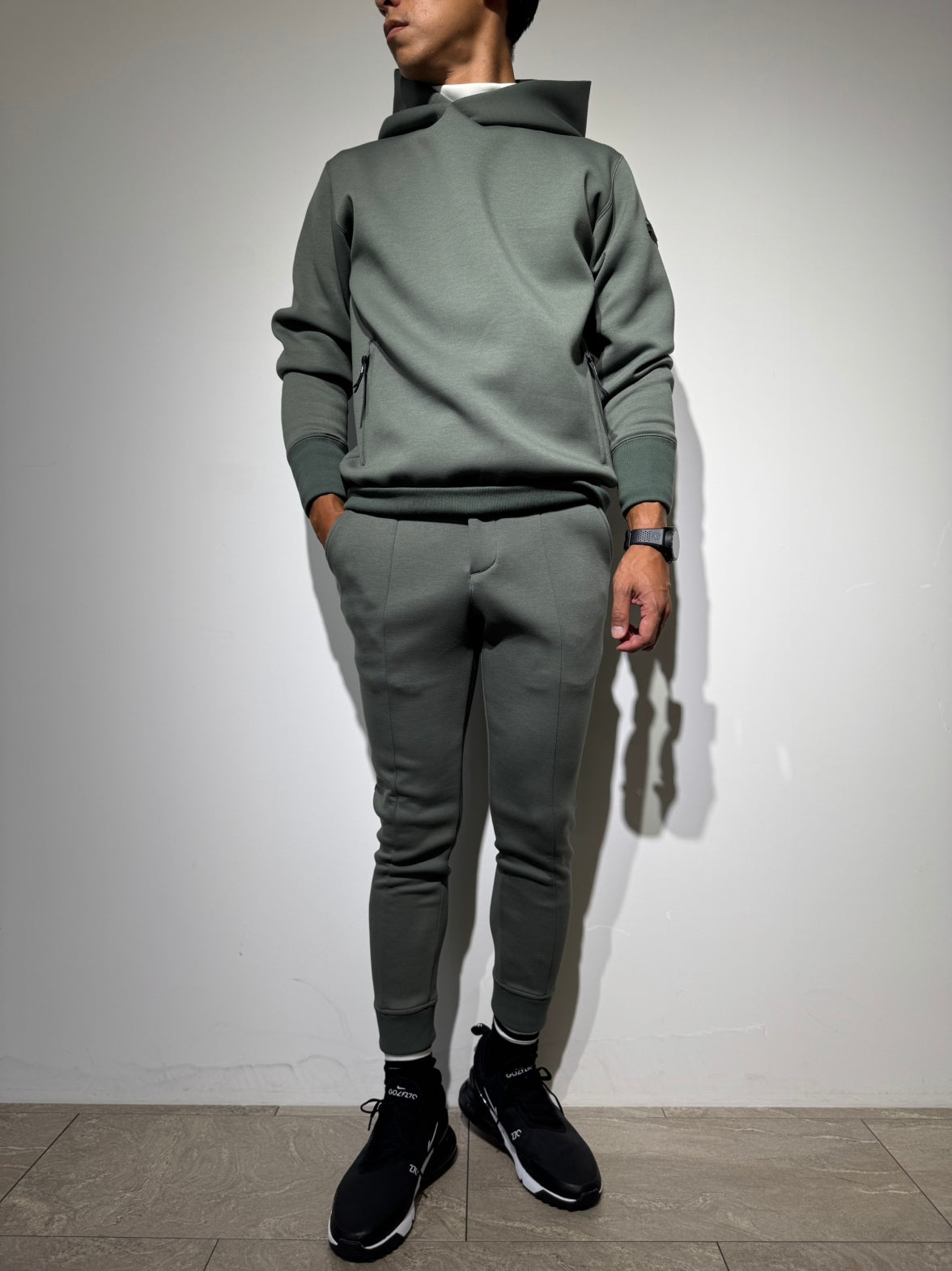 ライト ダブルニット リブパンツ/OLIVE GREEN (UNISEX) – SLDO.