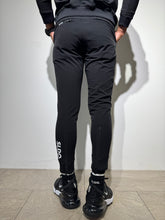 이미지를 갤러리 뷰어에 로드 , NEW STDダブルクロスストレッチリブパンツ/BLACK×WHITE LOGO(UNISEX)
