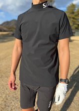 이미지를 갤러리 뷰어에 로드 , 半袖モックネック カットソー NECK LOGO BLACK
